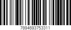 Código de barras (EAN, GTIN, SKU, ISBN): '7894693753311'