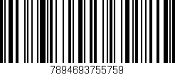 Código de barras (EAN, GTIN, SKU, ISBN): '7894693755759'