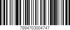 Código de barras (EAN, GTIN, SKU, ISBN): '7894703004747'
