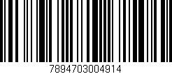 Código de barras (EAN, GTIN, SKU, ISBN): '7894703004914'
