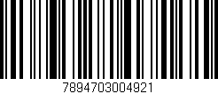 Código de barras (EAN, GTIN, SKU, ISBN): '7894703004921'