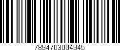 Código de barras (EAN, GTIN, SKU, ISBN): '7894703004945'