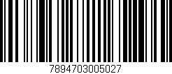 Código de barras (EAN, GTIN, SKU, ISBN): '7894703005027'