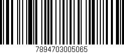 Código de barras (EAN, GTIN, SKU, ISBN): '7894703005065'