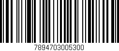 Código de barras (EAN, GTIN, SKU, ISBN): '7894703005300'