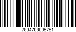 Código de barras (EAN, GTIN, SKU, ISBN): '7894703005751'
