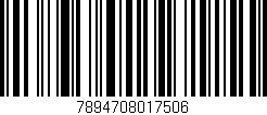 Código de barras (EAN, GTIN, SKU, ISBN): '7894708017506'