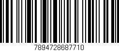 Código de barras (EAN, GTIN, SKU, ISBN): '7894728687710'