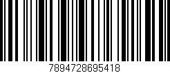 Código de barras (EAN, GTIN, SKU, ISBN): '7894728695418'