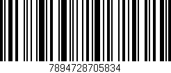 Código de barras (EAN, GTIN, SKU, ISBN): '7894728705834'