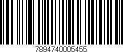 Código de barras (EAN, GTIN, SKU, ISBN): '7894740005455'
