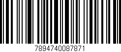 Código de barras (EAN, GTIN, SKU, ISBN): '7894740087871'