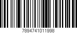 Código de barras (EAN, GTIN, SKU, ISBN): '7894741011998'