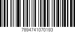 Código de barras (EAN, GTIN, SKU, ISBN): '7894741070193'
