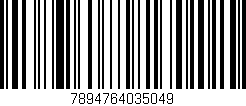 Código de barras (EAN, GTIN, SKU, ISBN): '7894764035049'