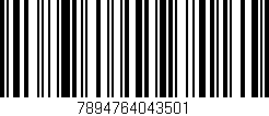 Código de barras (EAN, GTIN, SKU, ISBN): '7894764043501'