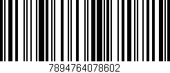 Código de barras (EAN, GTIN, SKU, ISBN): '7894764078602'