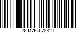 Código de barras (EAN, GTIN, SKU, ISBN): '7894764078619'