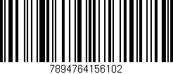 Código de barras (EAN, GTIN, SKU, ISBN): '7894764156102'