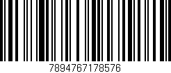 Código de barras (EAN, GTIN, SKU, ISBN): '7894767178576'