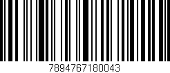 Código de barras (EAN, GTIN, SKU, ISBN): '7894767180043'