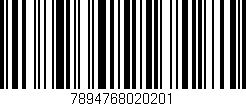 Código de barras (EAN, GTIN, SKU, ISBN): '7894768020201'