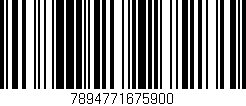Código de barras (EAN, GTIN, SKU, ISBN): '7894771675900'