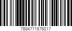 Código de barras (EAN, GTIN, SKU, ISBN): '7894771876017'