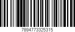 Código de barras (EAN, GTIN, SKU, ISBN): '7894773325315'