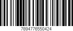 Código de barras (EAN, GTIN, SKU, ISBN): '7894776550424'