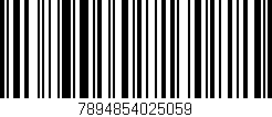 Código de barras (EAN, GTIN, SKU, ISBN): '7894854025059'