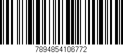 Código de barras (EAN, GTIN, SKU, ISBN): '7894854106772'