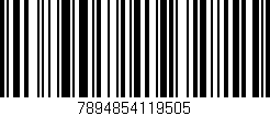 Código de barras (EAN, GTIN, SKU, ISBN): '7894854119505'