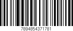 Código de barras (EAN, GTIN, SKU, ISBN): '7894854371781'