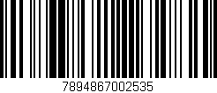 Código de barras (EAN, GTIN, SKU, ISBN): '7894867002535'