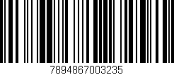 Código de barras (EAN, GTIN, SKU, ISBN): '7894867003235'