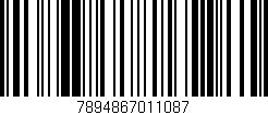 Código de barras (EAN, GTIN, SKU, ISBN): '7894867011087'