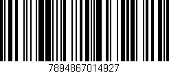 Código de barras (EAN, GTIN, SKU, ISBN): '7894867014927'