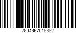 Código de barras (EAN, GTIN, SKU, ISBN): '7894867019892'
