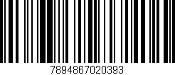 Código de barras (EAN, GTIN, SKU, ISBN): '7894867020393'
