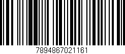 Código de barras (EAN, GTIN, SKU, ISBN): '7894867021161'