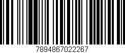 Código de barras (EAN, GTIN, SKU, ISBN): '7894867022267'