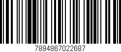 Código de barras (EAN, GTIN, SKU, ISBN): '7894867022687'