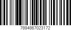 Código de barras (EAN, GTIN, SKU, ISBN): '7894867023172'