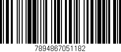 Código de barras (EAN, GTIN, SKU, ISBN): '7894867051182'