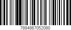 Código de barras (EAN, GTIN, SKU, ISBN): '7894867052080'
