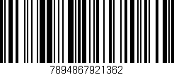 Código de barras (EAN, GTIN, SKU, ISBN): '7894867921362'