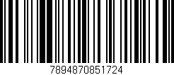 Código de barras (EAN, GTIN, SKU, ISBN): '7894870851724'