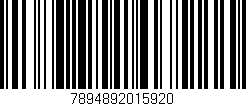 Código de barras (EAN, GTIN, SKU, ISBN): '7894892015920'