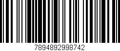 Código de barras (EAN, GTIN, SKU, ISBN): '7894892998742'